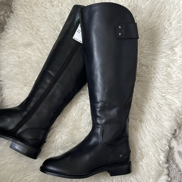 Franco Sarto Shoes - Franco Sarto Black Genuine Leather Henrietta Boots